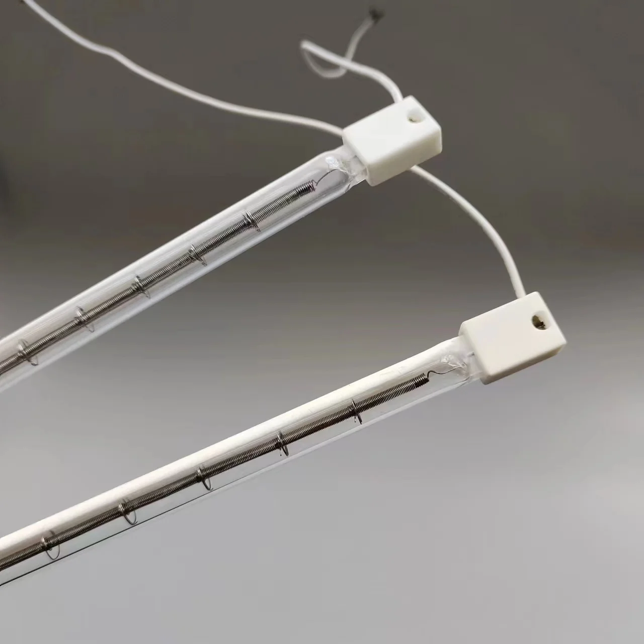 Hot sale half white halogen quartz infrared heating lamp element for PET blow molding preheating