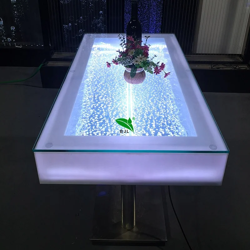 Новый дизайн, мебель для отеля, ресторана, Светодиодный светящийся аквариум, обеденный стол для ресторана
