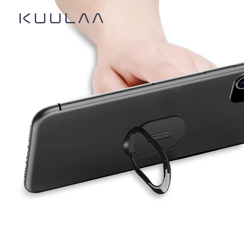 KUULAA 2020 wholesale phone accessories mobile lighter finger very thin phone ring holder support custom logo