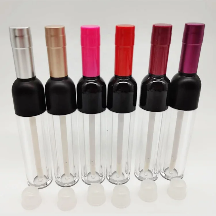 
5 ml empty wine bottle type lipgloss tube 