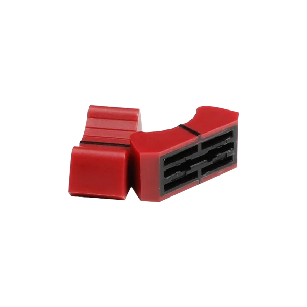 Plastic double colored switch button cover push button cover for audio control device as mixer adjust sound channel press-button