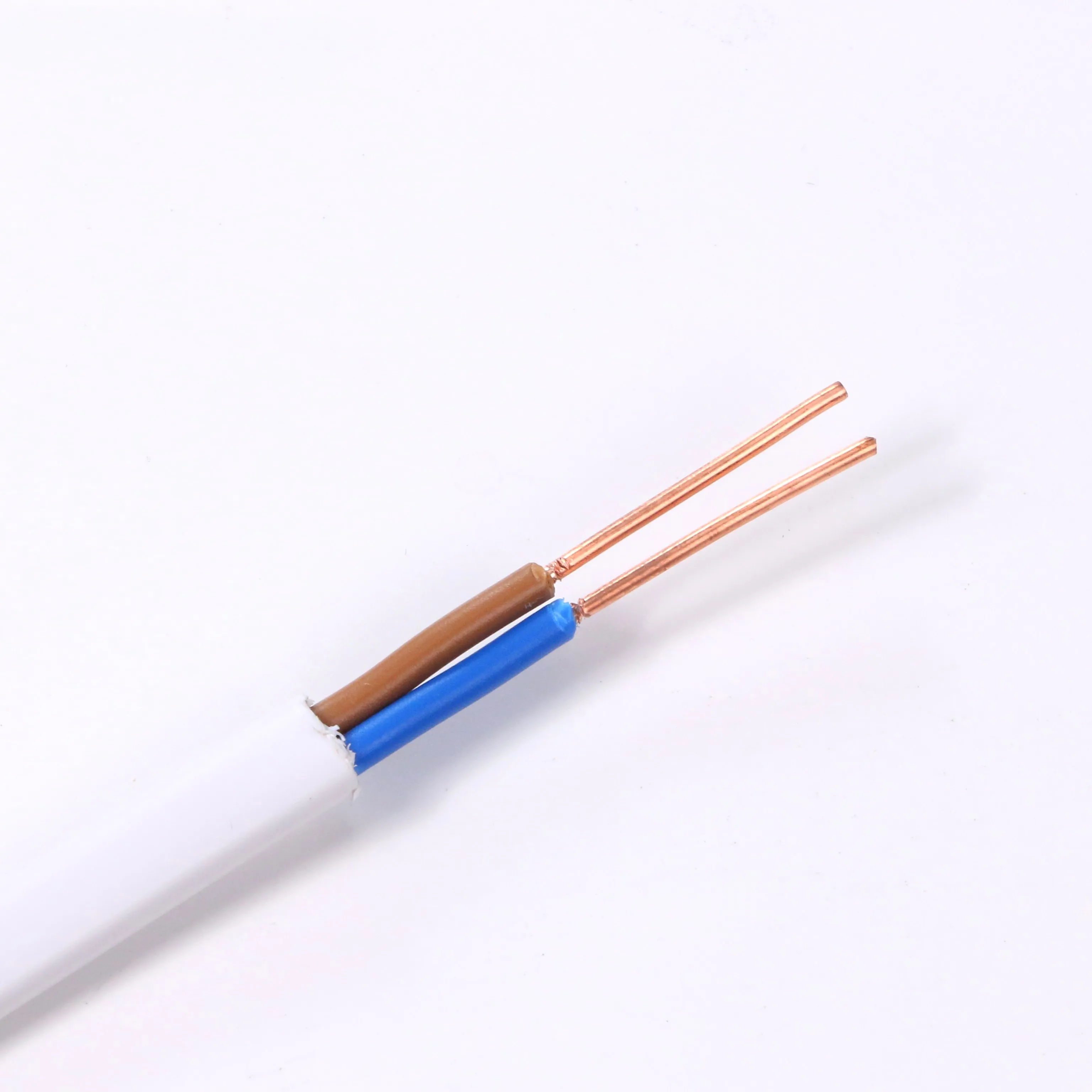 Home Improvement White 2 3 core Copper Wire And Cable Bvvb 2 1/ 1.5/ 2.5/ 4/ 6 Mm insulated copper wire electric cable