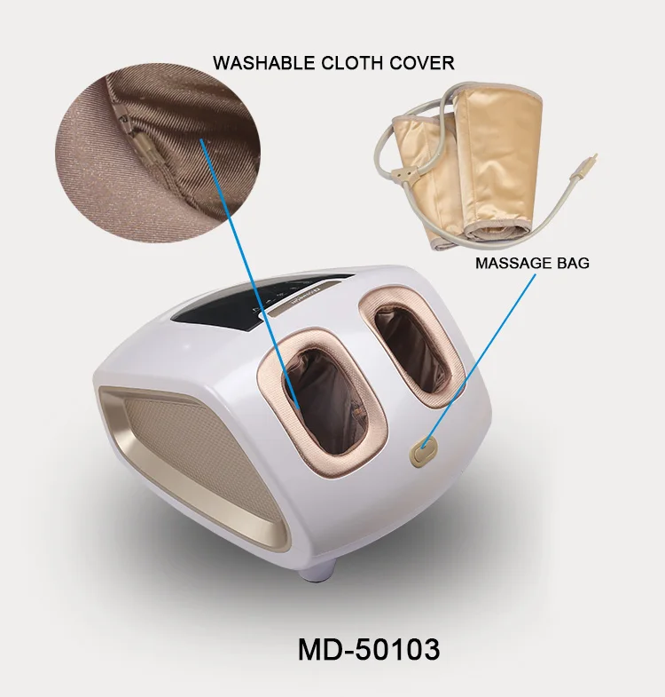 Medior Electric Air Compression Rolling Heating Guasha Foot Massage Machine with External Air Bags Supported Heated foot massage