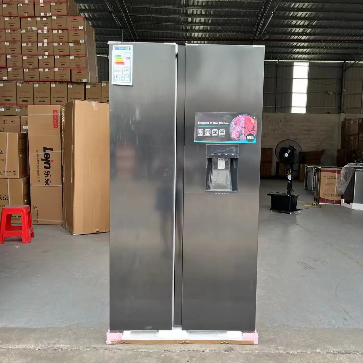 Refrigerator door opposite 573L air-cooled frost free with drinking water function side-by-side refrigerators freezer