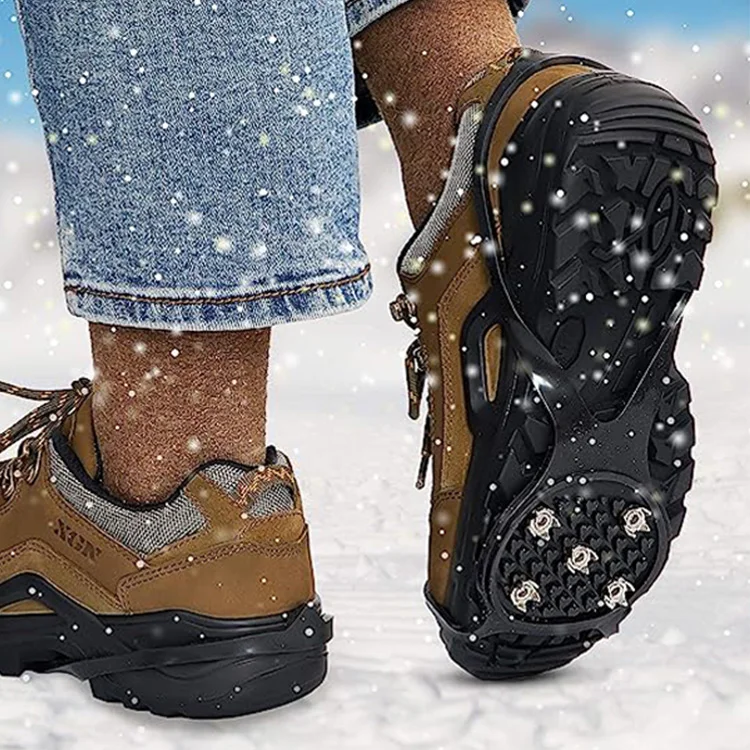 Factory snow silicone shoe grips professional anti slip shoe grips ice and snow walking shoe spike grip