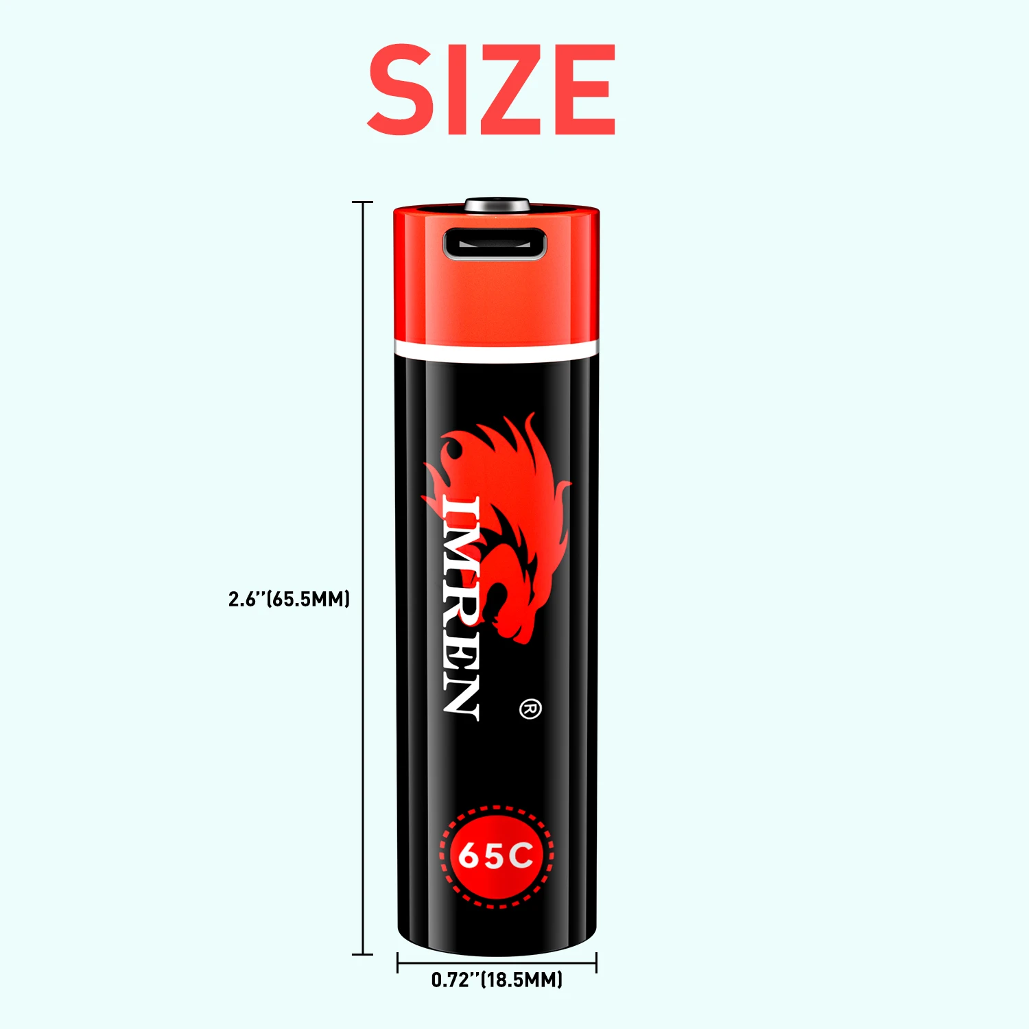 IMREN INR18650 3 7 В 18650 литий-ионная аккумуляторная батарея с микро-USB-C быстрой зарядки