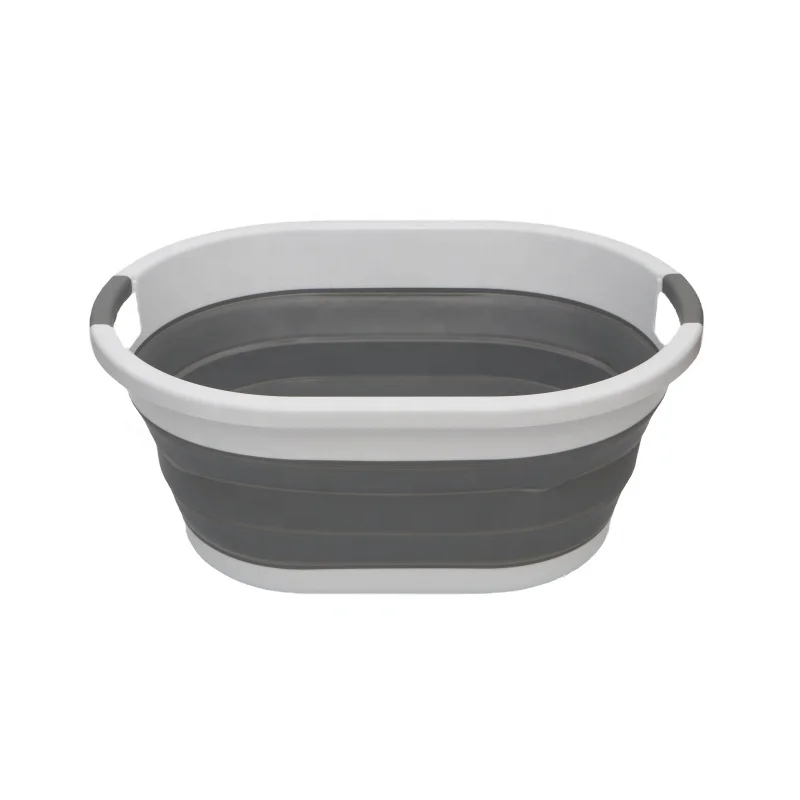 Hot Selling 40L Plastic Container Organizer Silicone Storage Folding Collapsible Basket Dirty Laundry Household Storage