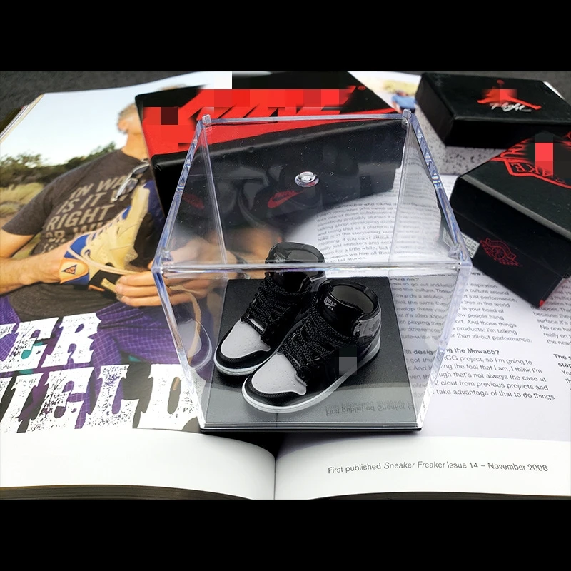 Wholesale basketball sports pvc 3d Mini Shoes Sneaker Keychain