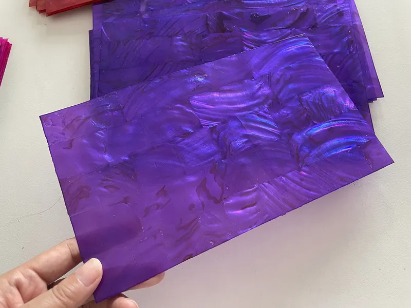 Factory Wholesale River Shell Paper with Light pink Paint and Adhesive for Furniture Floors Musical Instruments Crafts