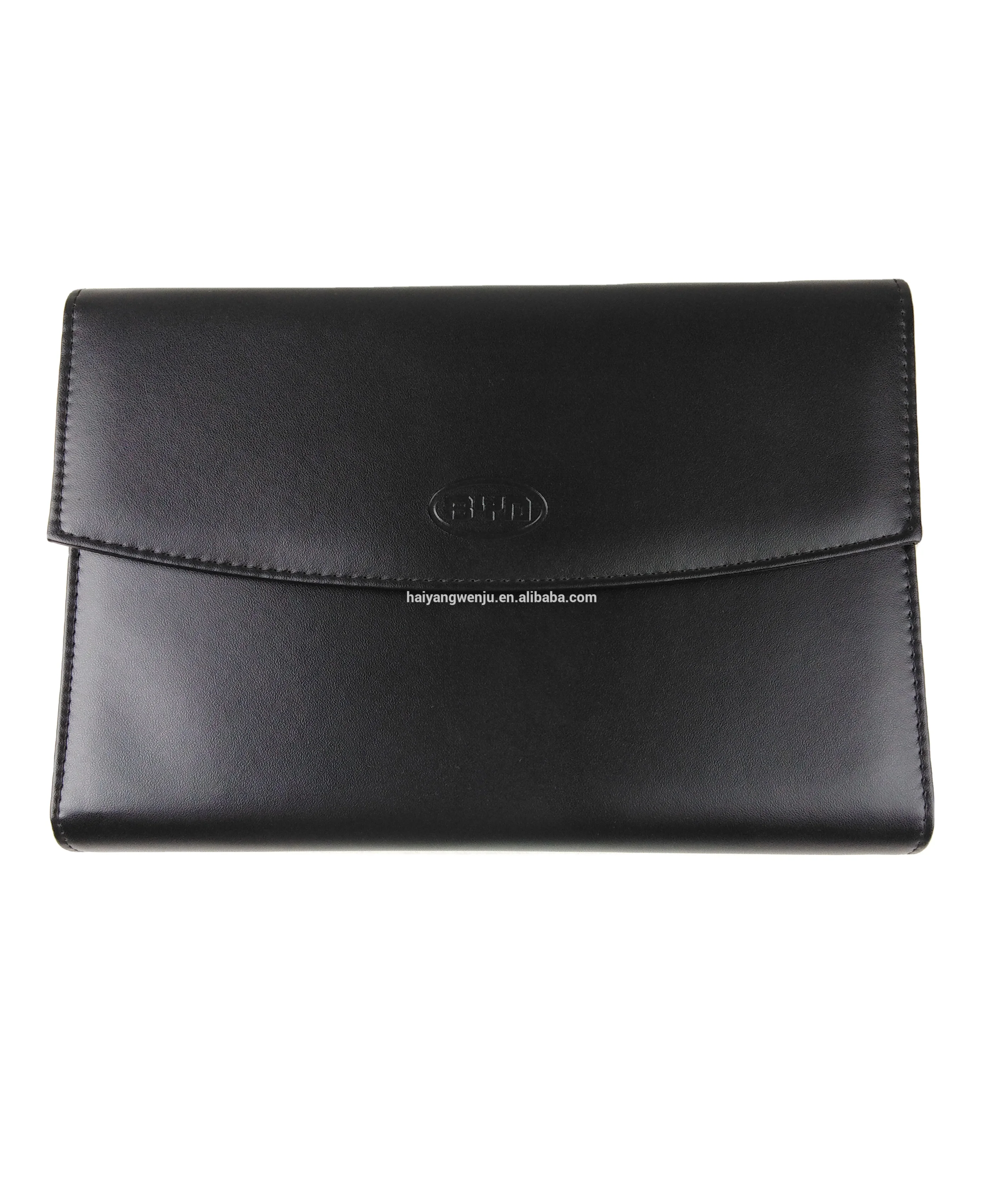 Car organizers Newly Branded Customized Car Bag Business Portfolio Car Leather Document Holder