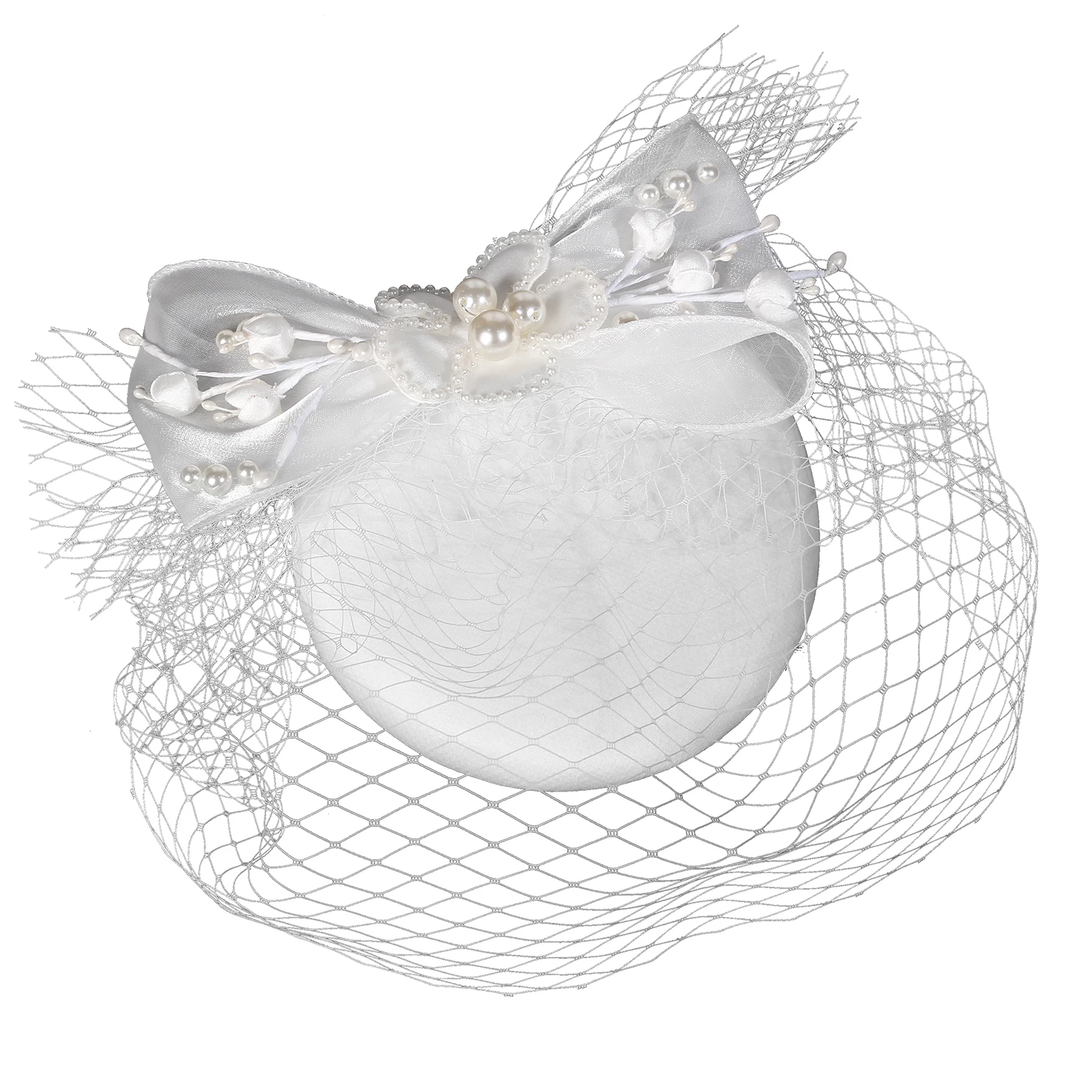 Concise Style Bridal Wedding Party Hat Bow European Classical Style Fascinator Top Hats Formal Kentucky Derby Hats