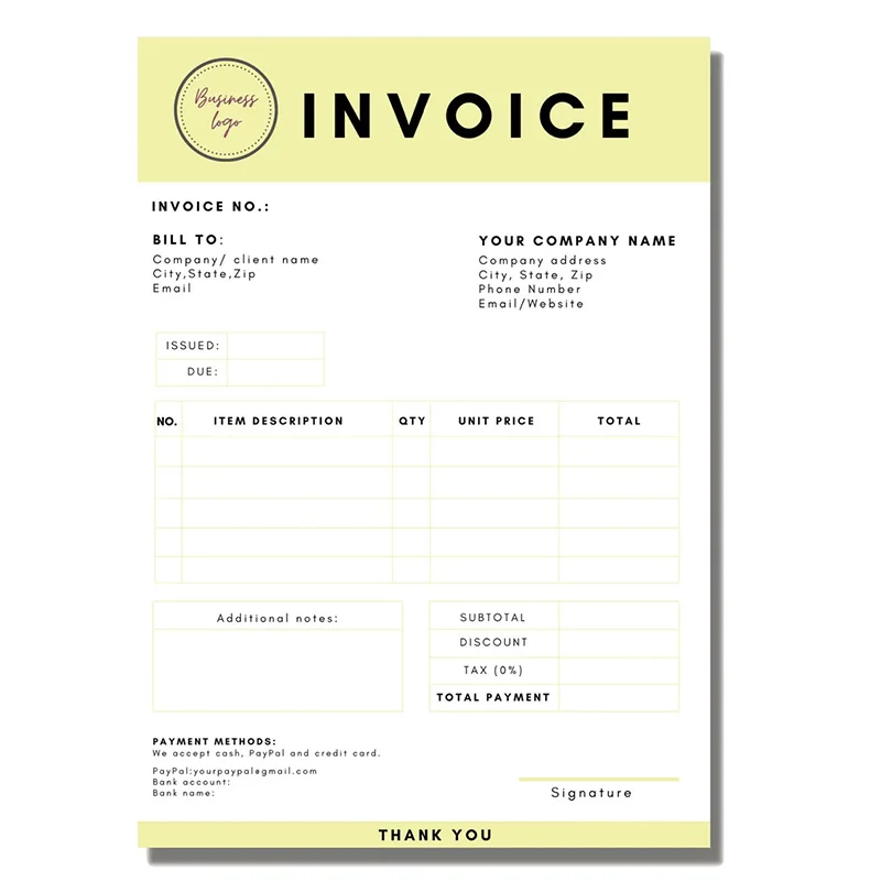 Competitive Price Invoice Paper Continuous Receipt Form Carbonless Computer Paper