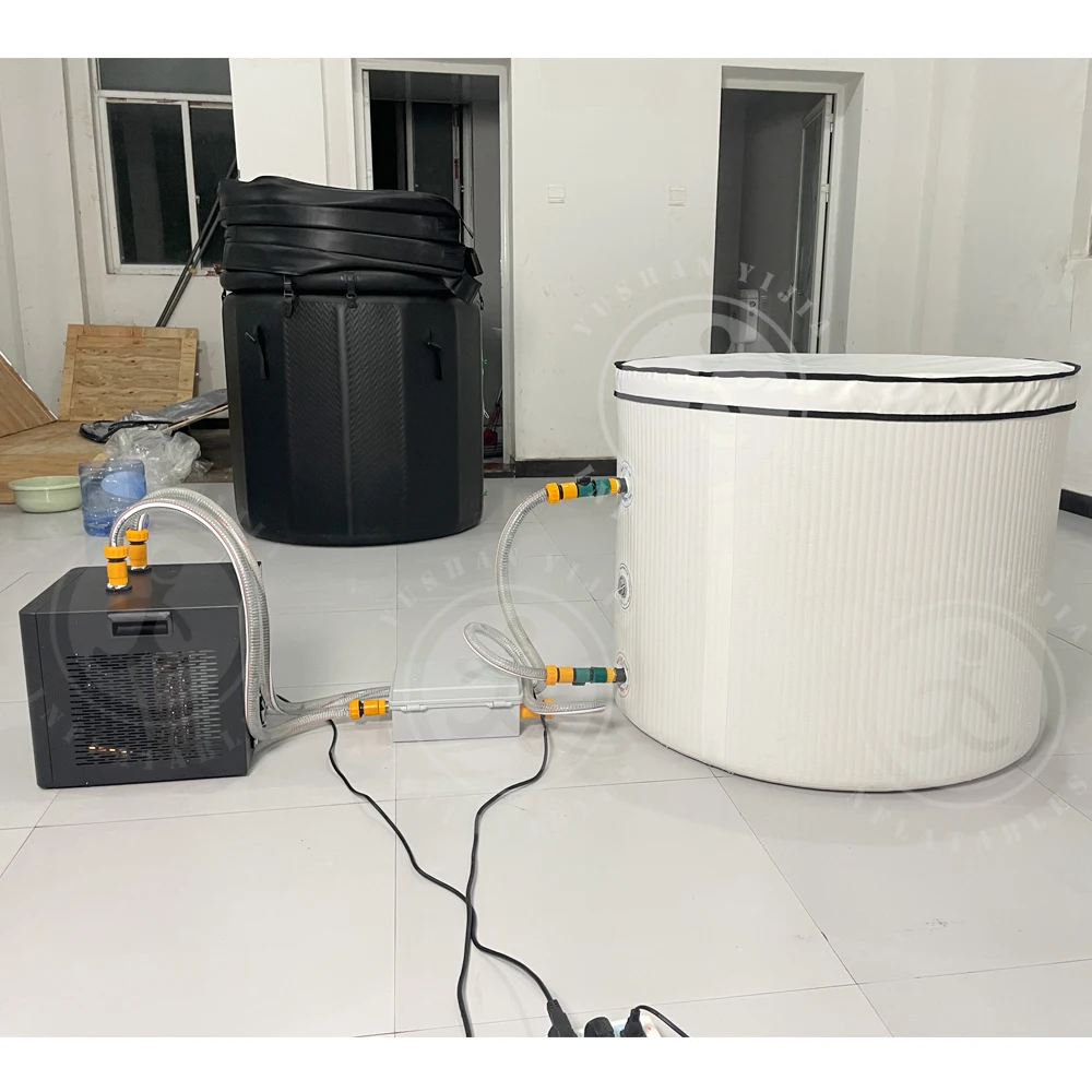 Outdoor 1/2 Hp 1hp 2 Hp Air Cooled Pool Wifi Connect Cold Plunge  Recovery Water Heater And Chiller  For Athletes