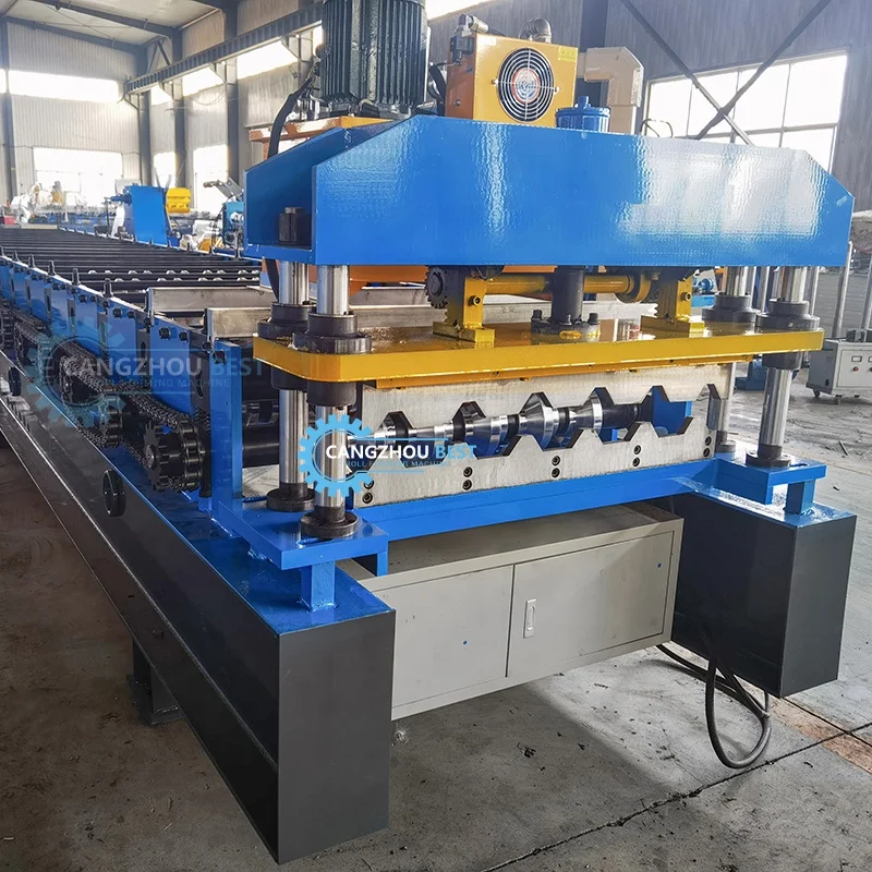 Libya Popular Full Automatic 780 IBR Trapezoidal Metal Roof Sheet Roll Forming Machine