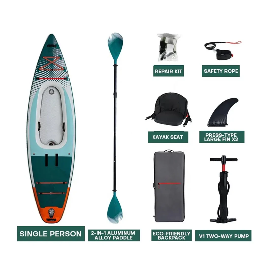Factory Direct Sale Inflatable Touring Fishing Pvc River Canoe Kayak Boat Multi-purpose Paddle Board