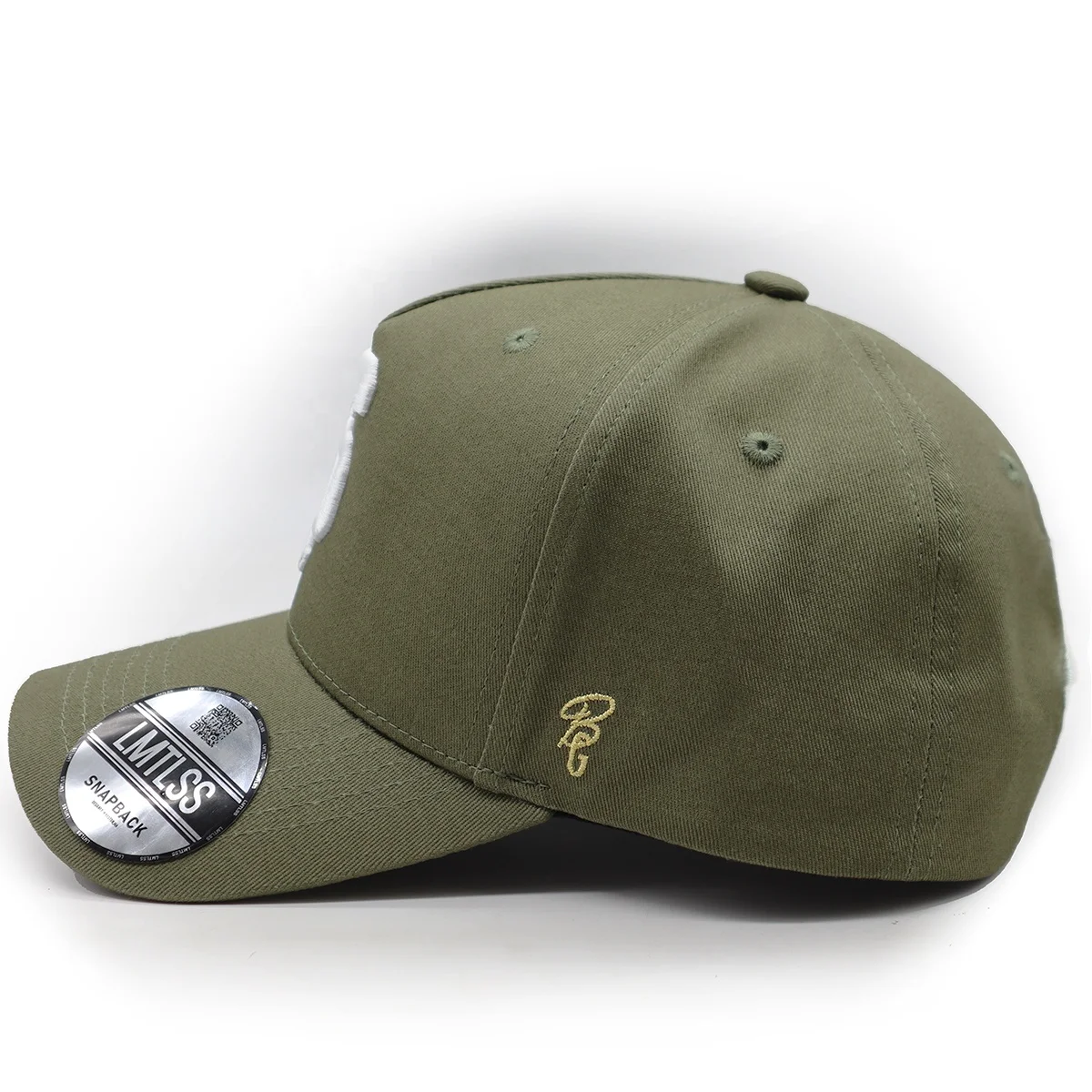 Custom 3D embroidery alphabet logo 5 panel snapback cap cotton/polyester fabric curved brim pre-curved bill hip-pop hats