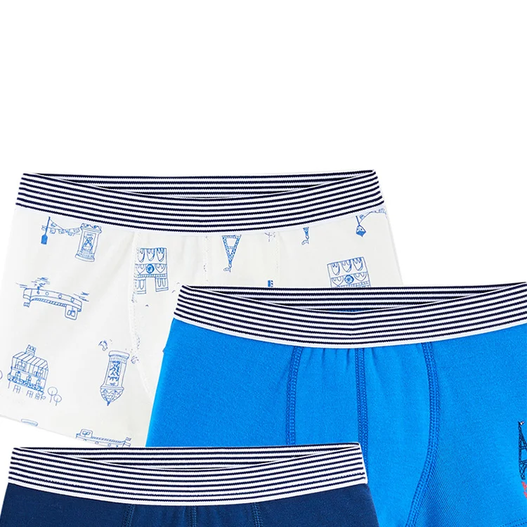 
Custom Knitted Children Boxer Shorts Boys Briefs Kids Boxers Underpants Breathable/Sweat Releasing Short Pants 