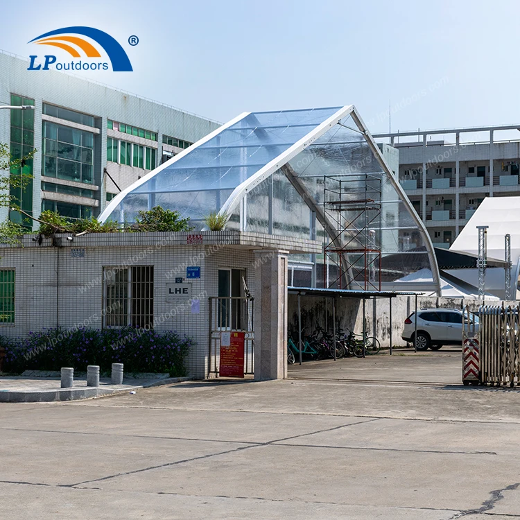 Large Clear Span Curve Structure Sports Hall Tent Hangar Tent for 1000 Capacity Outdoors Wedding Marquee Event