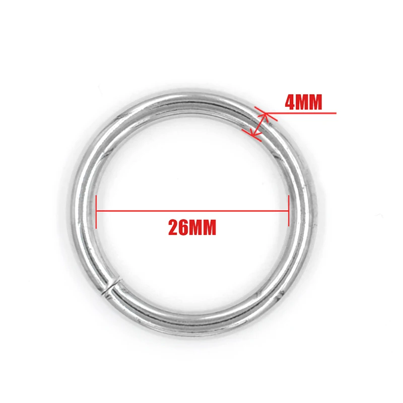 26 mm Thick Circle  Clothing Accessories Metal Rings Curtains Hanging Bag Buckles Belt Loop Leather Rivets