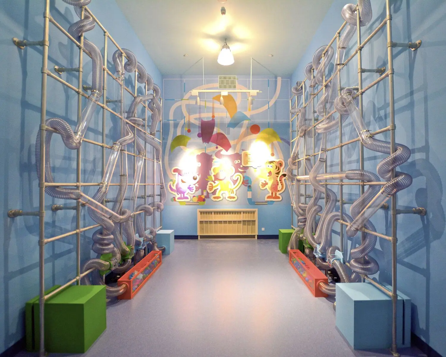 Science equipment children indoor playground interactive wall game