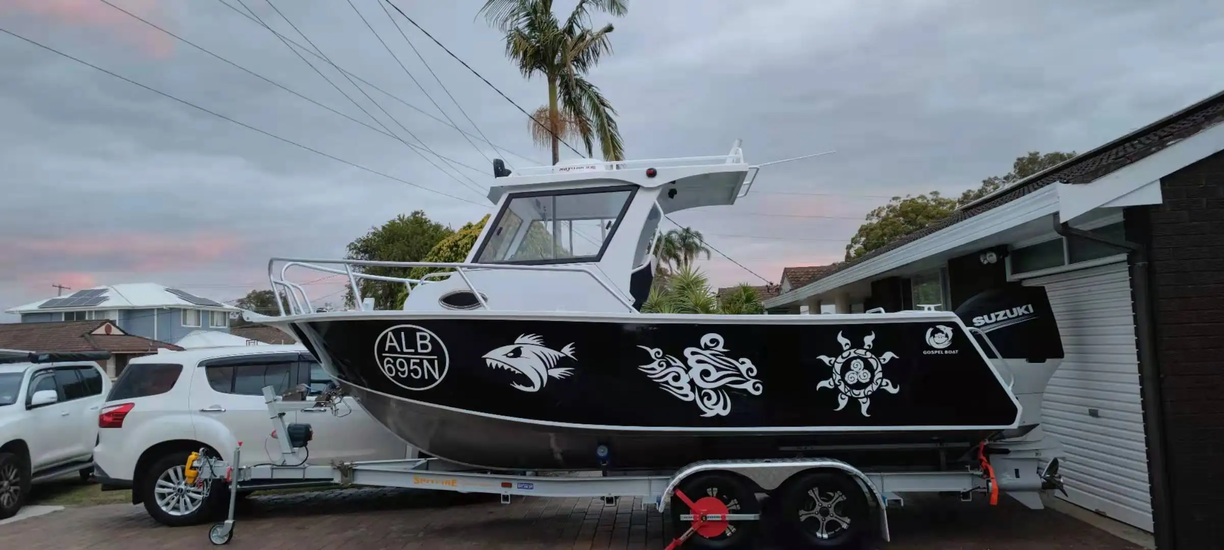 25ft Aluminum Boat with CE Center Cuddy Cabin Cruiser Fishing Vessel for Sale