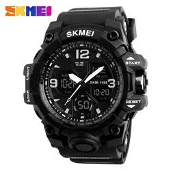 hot selling SKMEI 1155B dual time sport watch analog digital watches for men