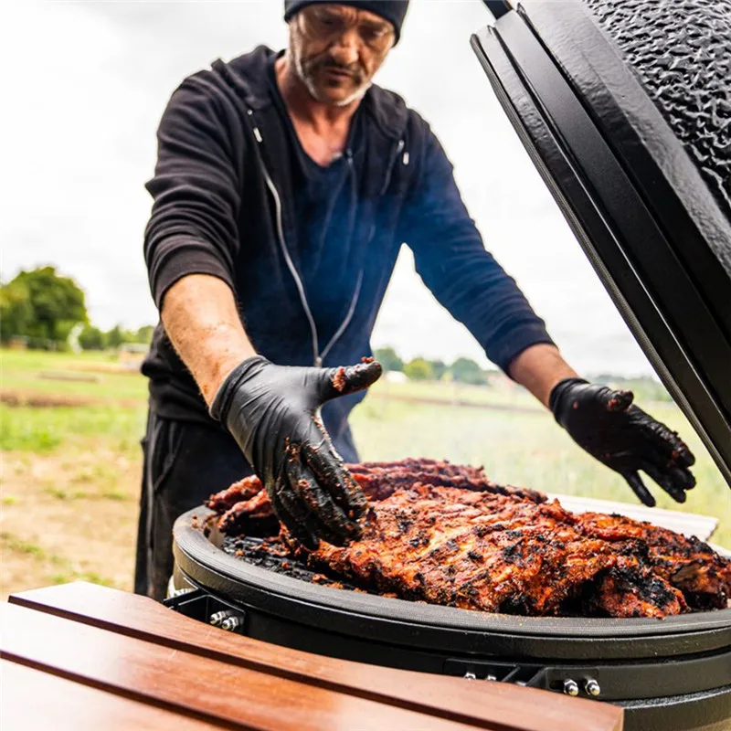 UR-health Garden outdoor ceramic charcoal grill whole chicken lamb chops grill charcoal barbecue smoker 18-inch