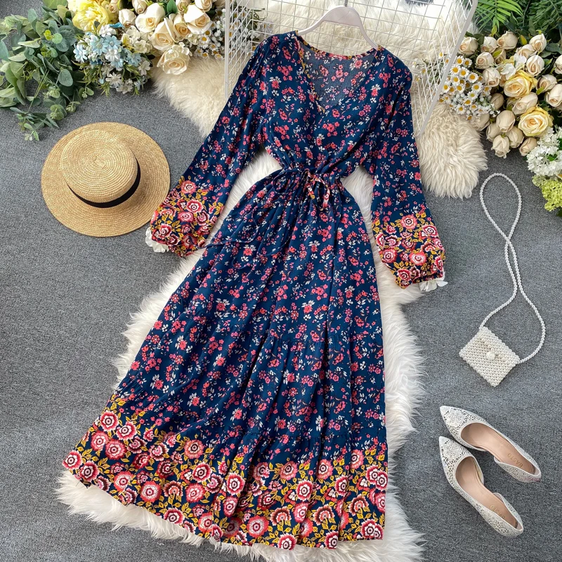 
100% cotton Summer New Women 2020 Bohemian Style Casual Holiday Dress Lady Embroidery o-neck Half Puff sleeve Short Midi Dress 