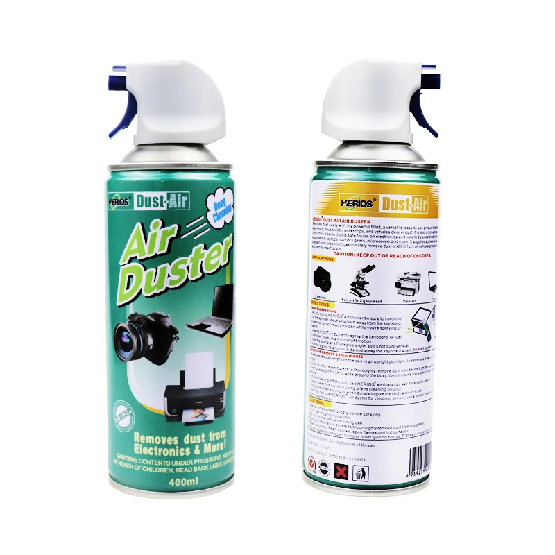 450ml Herios blow off  air duster aerosol air duster spray for keyboard,TV,electronics