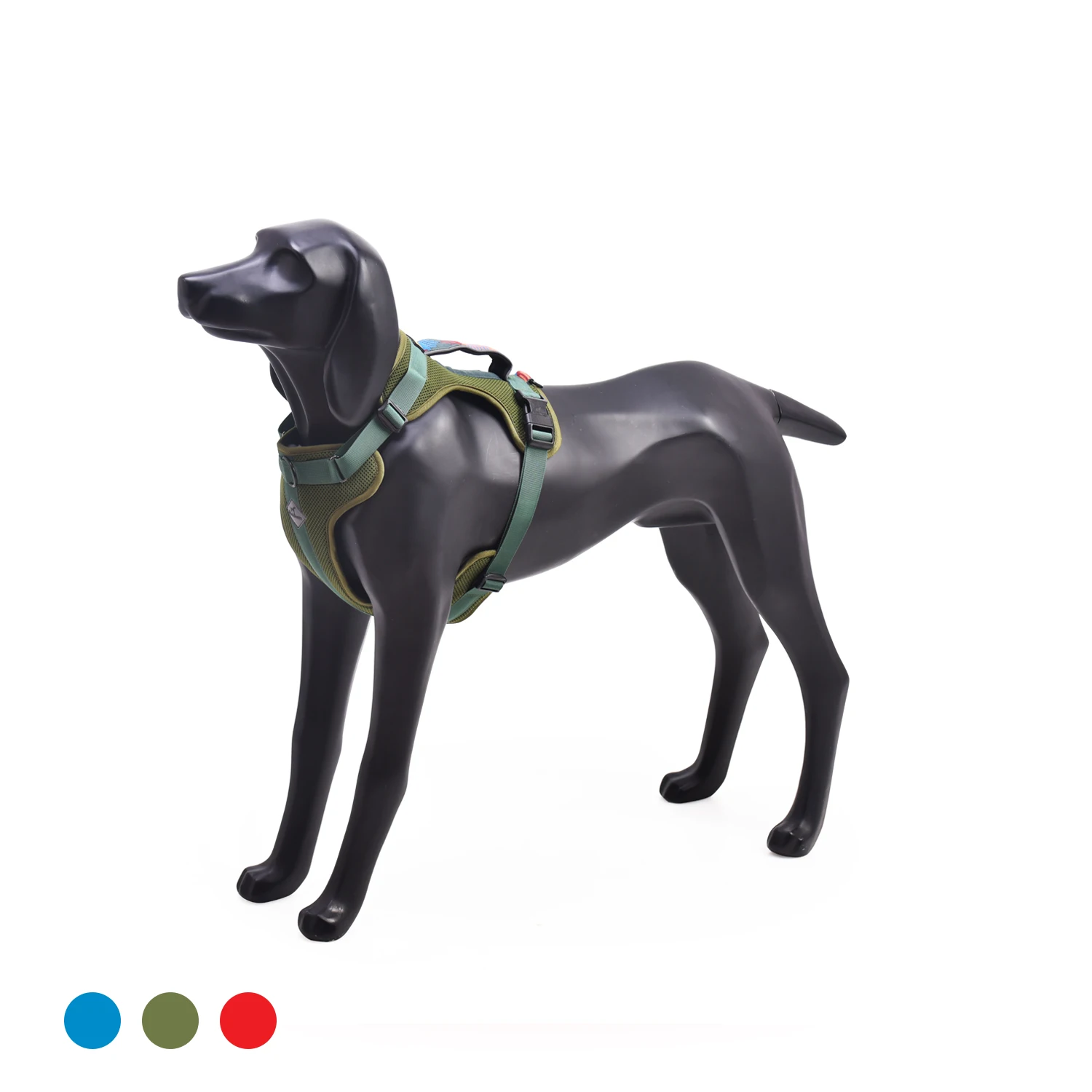 BlackDoggy Colorful Pet Clothing No Pull Dog Head Harness Mesh Vests