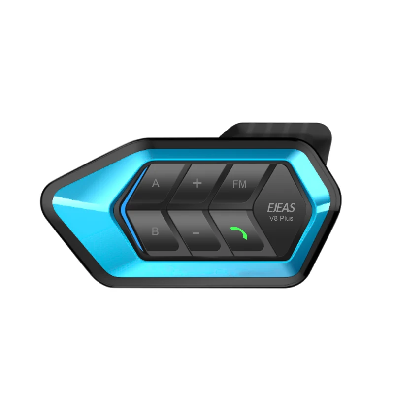 Ejeas intercomunicador waterproof 8 riders motorcycle full-duplex bluetooth helmet intercom