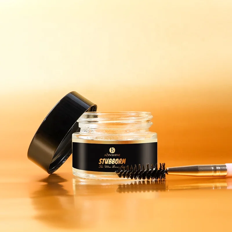 waterproof laminate white brow shape gel strong hold organic brow gel freeze custom logo vegan cruelty free eyebrow wax