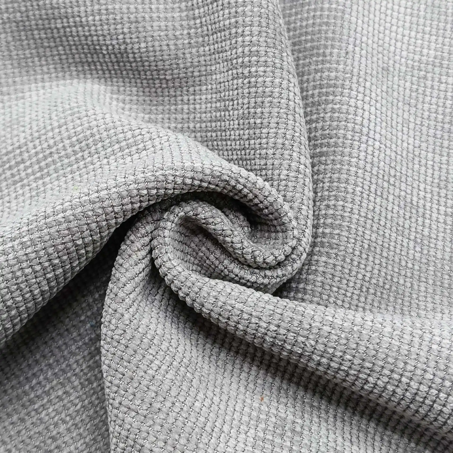 89% polyester 11% nylon fabric pearl velvet fabric gray corduroy fabric for clothes
