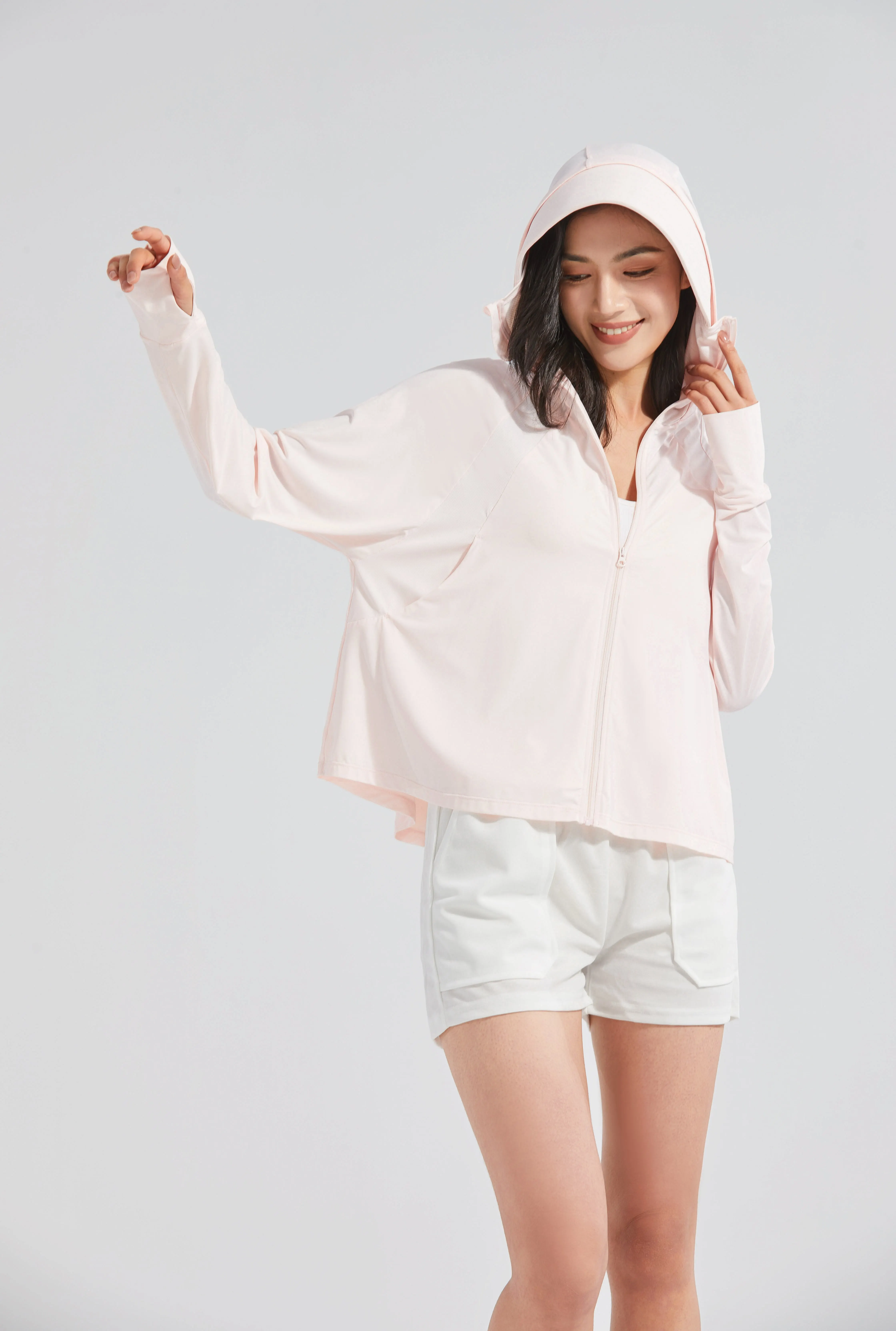Summer sunscreen clothing UPF50+ Ice Silk Sun Protection Sportswear Lightweight Outdoor Mountaineering Tour Clothing For Women