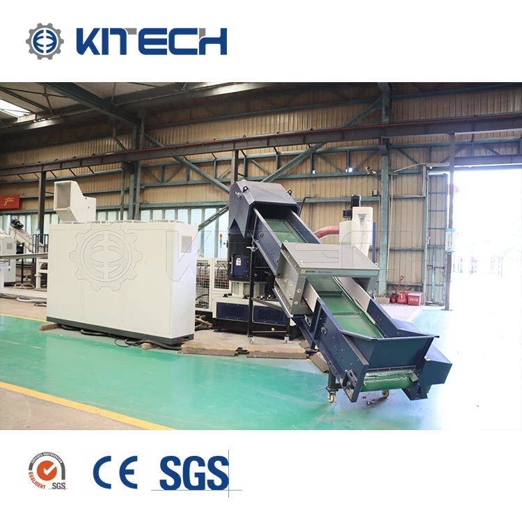 High Quality Granules PP PE Film Woven Bag PET Fabric Raffia Recycled Plastic Bricks Making Machine