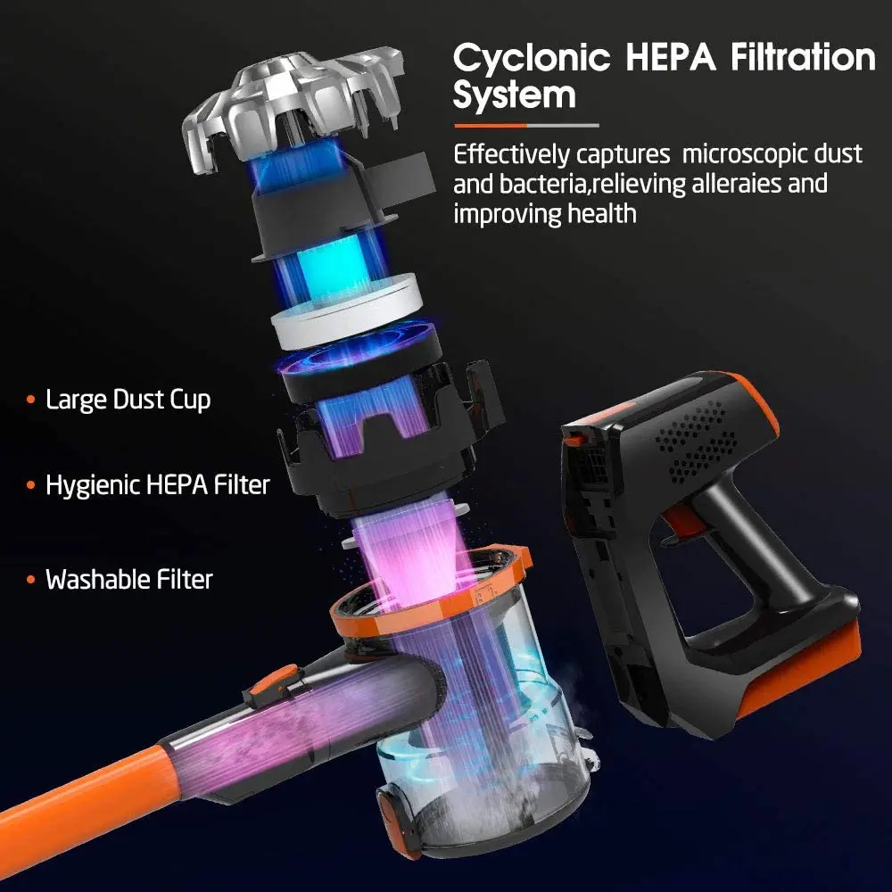 2 in 1staubsauger Bagless cyclone battery powered cordless hand rechargeable floor vacuum cleaner vacuum and carpet cleaner
