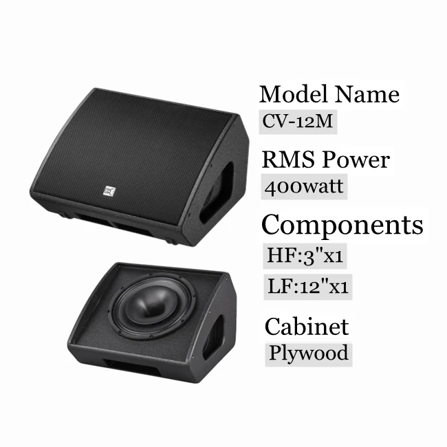 passive monitor speakers  12 inch coaxial speaker system for stage sound light