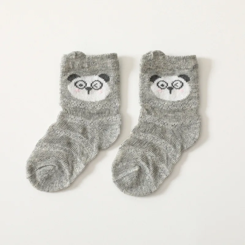 Mesh Thin Section Baby Socks Baby Cartoon Short  Combed Cotton Children A Class Cotton Socks