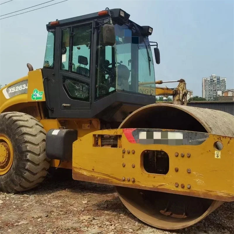 XS263J 2017 Подержанный роликовый уплотнитель 26 тонн использованные асфальтовые ролики Китай подержанные инженерные строительные машины
