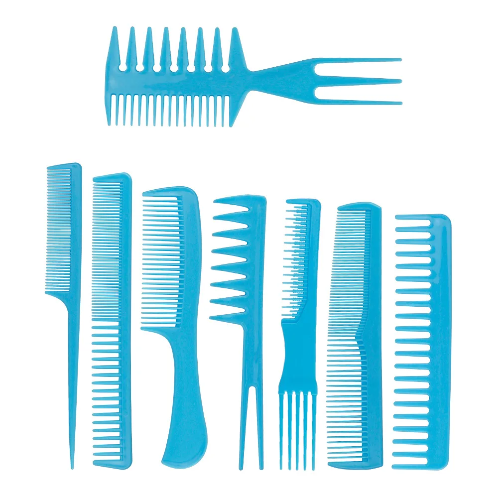 8 Pcs Hair Comb Anti-static Straight Hair Combs Brushes Salon Hairdressing Hair Combs Set