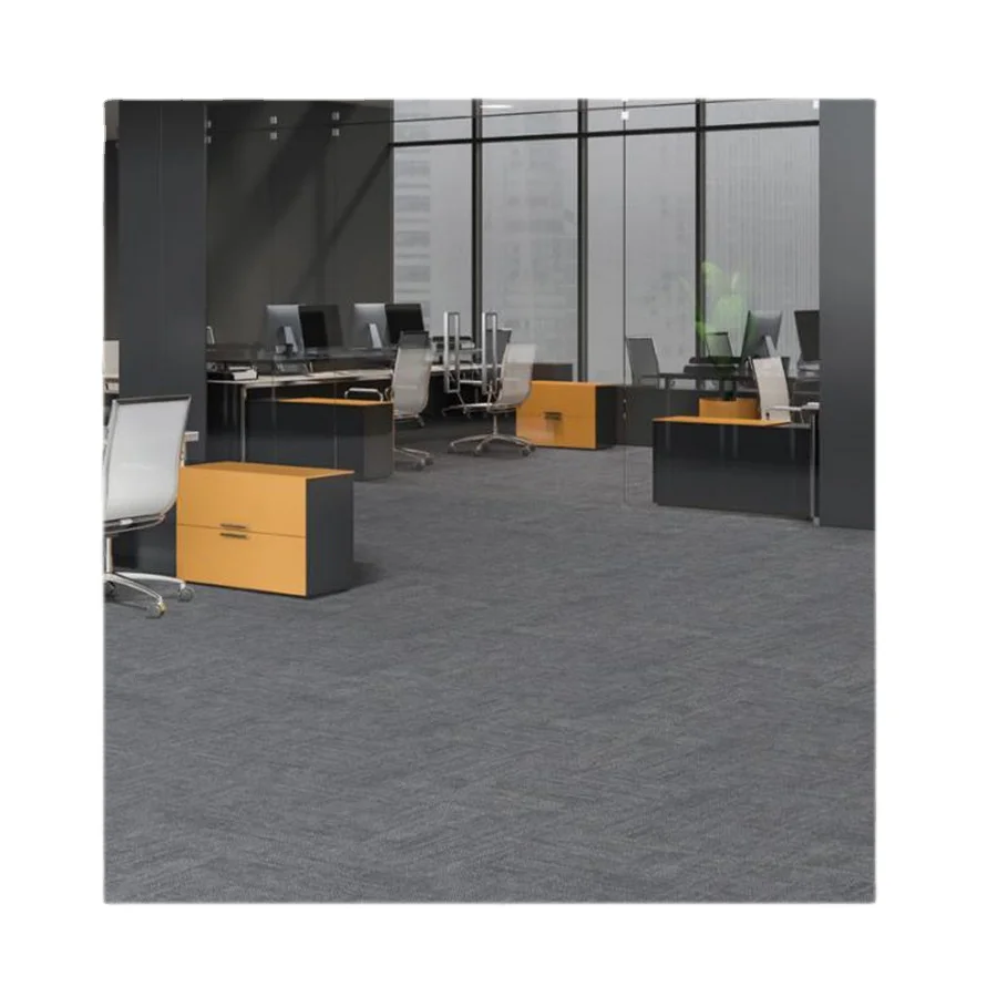 High quality bitumen carpet tile office commercial carpet tile manufacturer multi color 50*50 carpet tile for sale