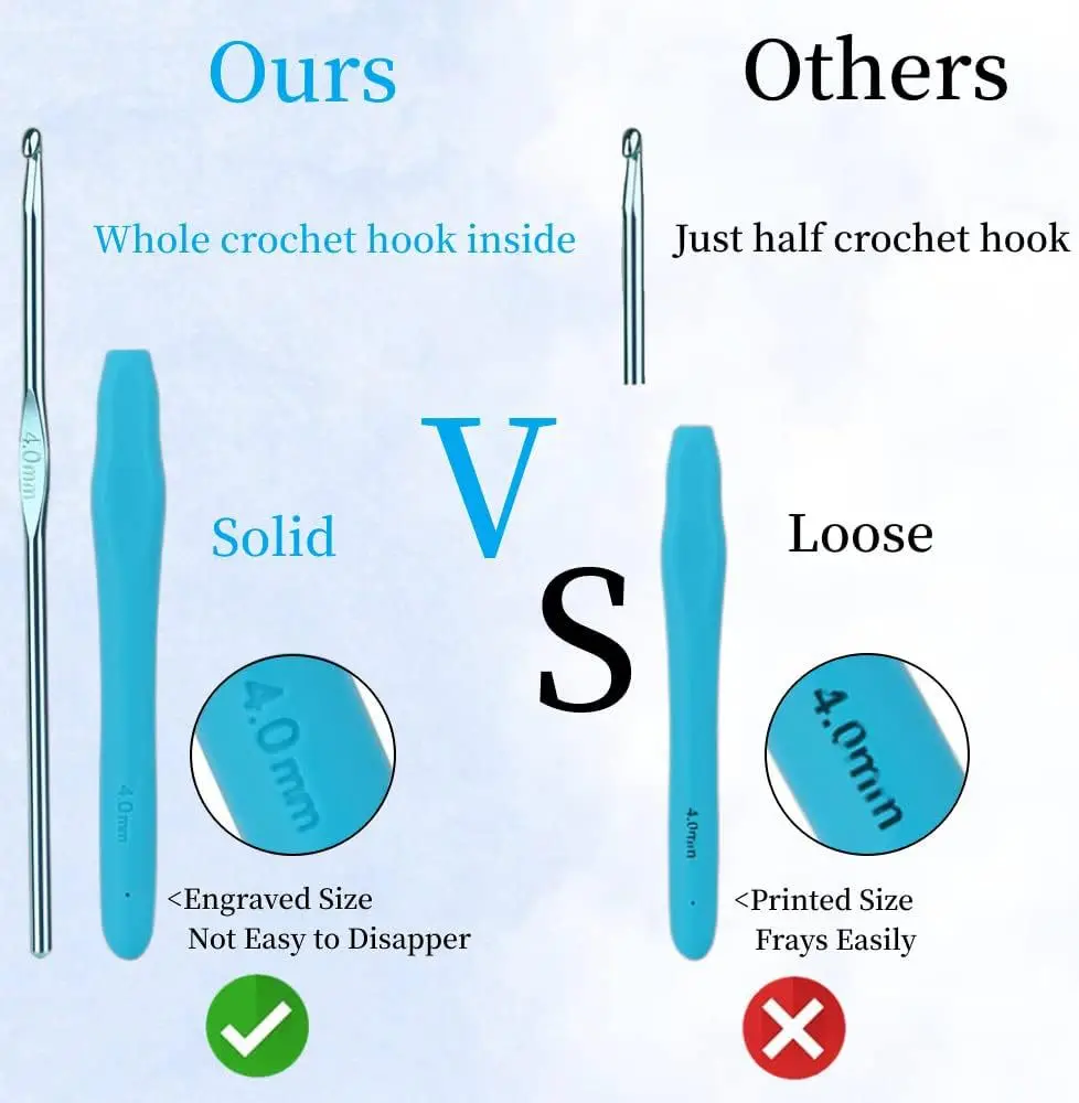 68 pcs set Crochet Kit For Beginners with Sewing Accessories Sewing Tool Kit Crochet Hook Set