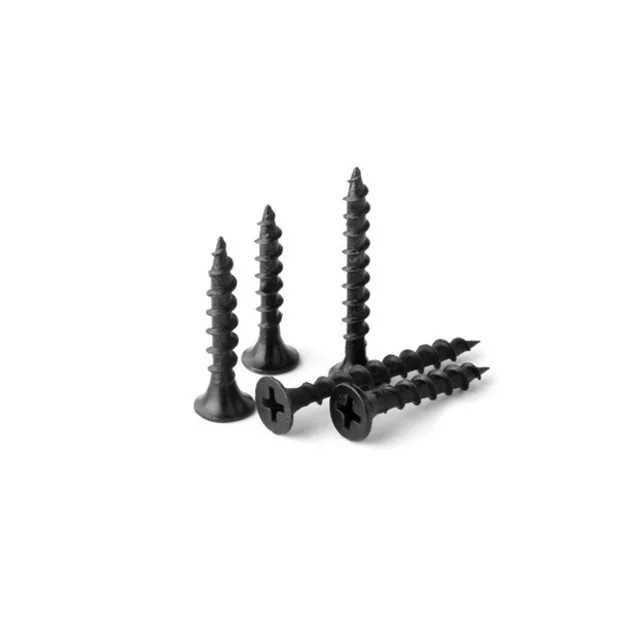 Haiyan black fine thread drywall screw manufacturer supply bugle head black gypsum board screw drywall screw