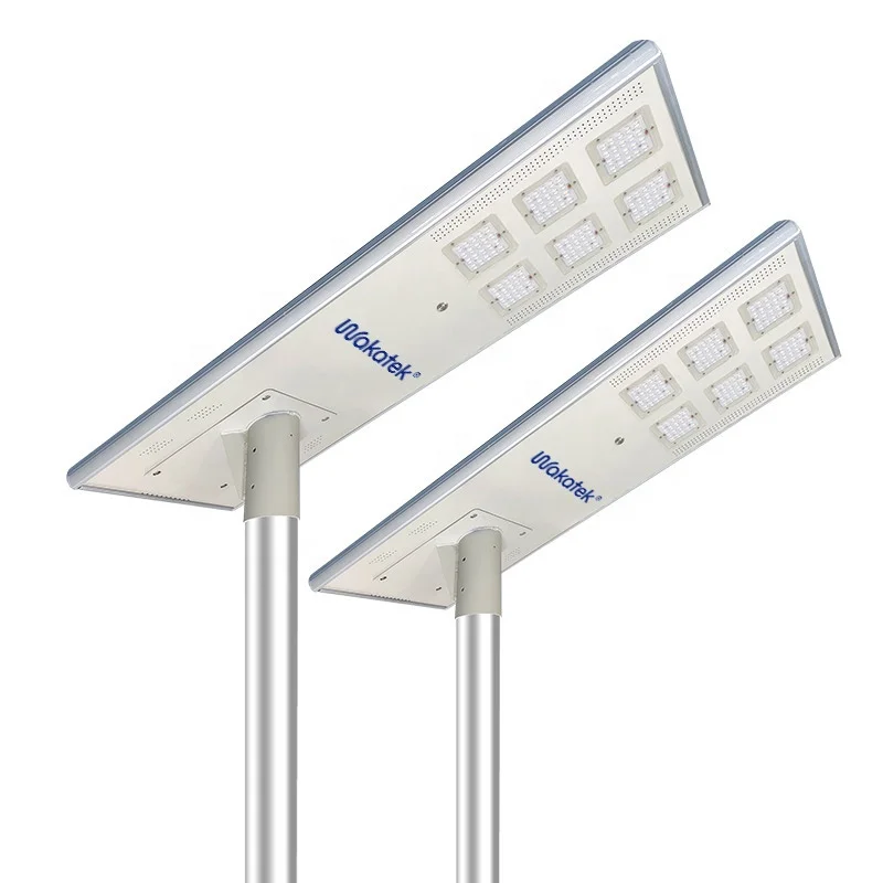 WAKATEK  Hot Selling  High Lumen  Ip65  Waterproof  60w solar  all in one  street light