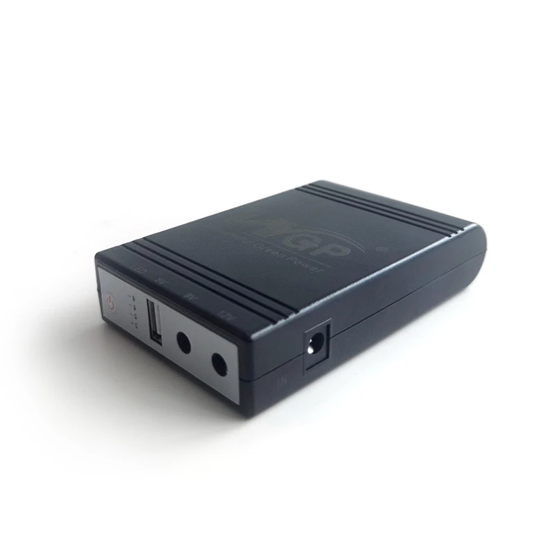 WGP poe ups 10400mah USB 5V DC 9V 12V DC mini ups for router and modem CCTV Camera ups backup power
