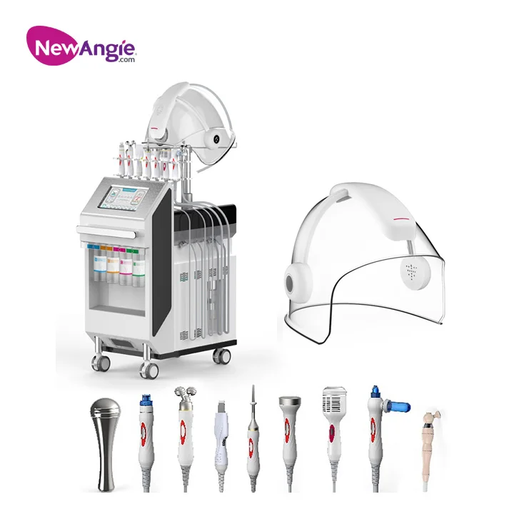 Newangie H2O2 Hydro Oxygen Jet Peel Hydro Dermabrasion Device 9 in 1 Facial Dermabrasion Hydra Microdermabrasion Machine