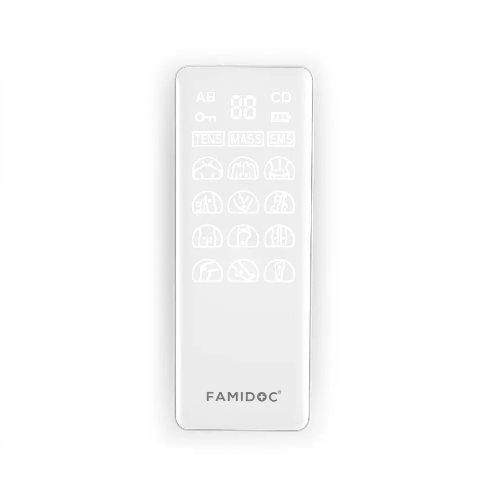 4 channels tens unit muscle stimulator heat electrode pad physical therapy  TEN/EMS/MASSAGE  CE and 510K  Certified