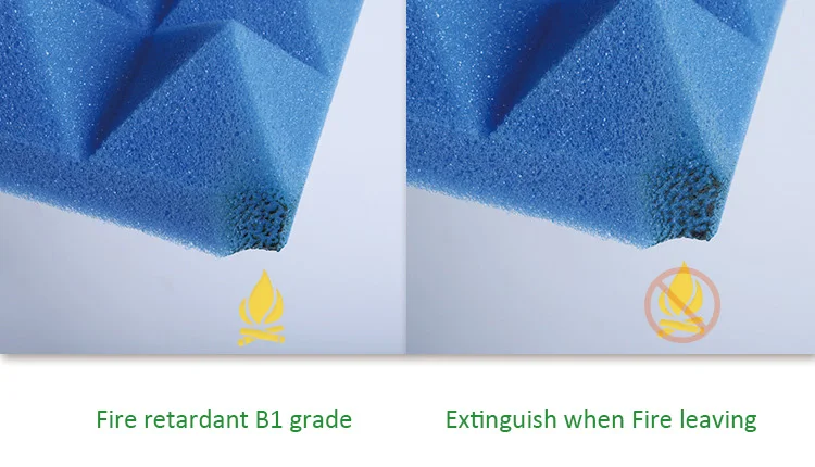 nightclub/studio wall sticking large size 2inch 50/50 acoustic soundproof foam