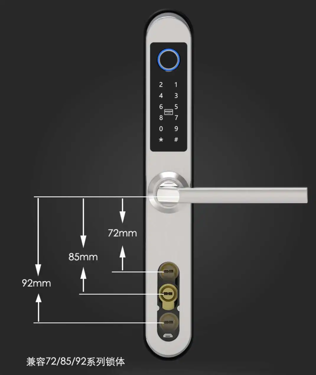  Goodum смарт-замки TTlock app! Цилиндрический ключ core WiFi электронный цифровой отпечаток пальца умный дверной замок