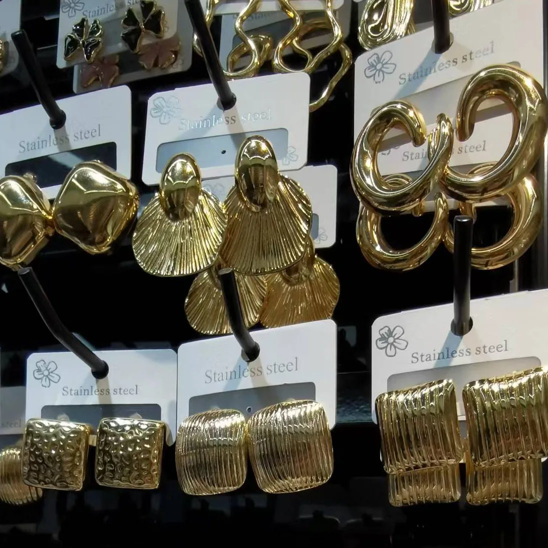 no wash out earring stainless steel trendy jewelry discount africa earring nigeria congo togo kenya jewelry